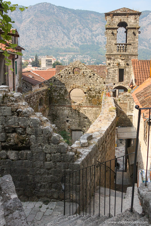 Bell tower in Kotor, Montenegro