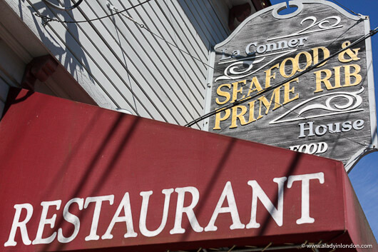 Restaurant on 1st Street in La Conner, Washington