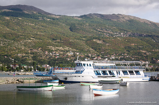 Ferry from Ohrid to Sveti Naum on Lake Ohrid, North Macedonia