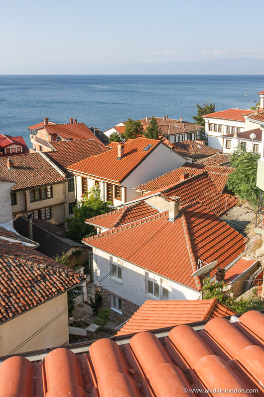 View over Lake Ohrid in North Maceodonia