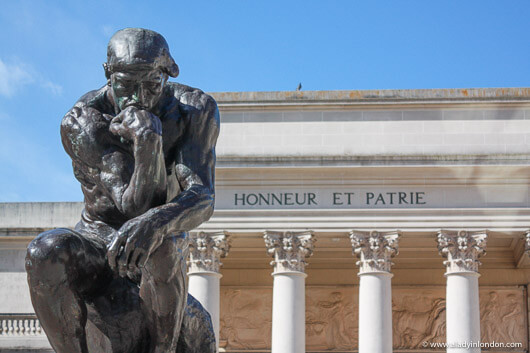 The Thinker sculpture at the Legion of Honor in San Francisco