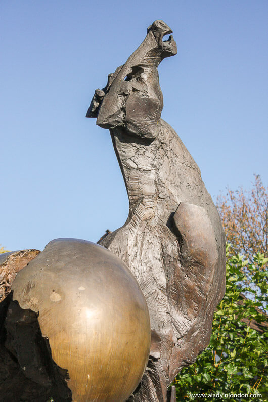 Horse sculpture in Vaduz, Liechtenstein