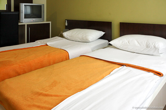 Hotel room at Villa Park, Mostar, Bosnia and Herzegovina