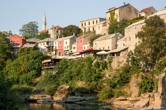 View of the Mostar Old Town in Bosnia
