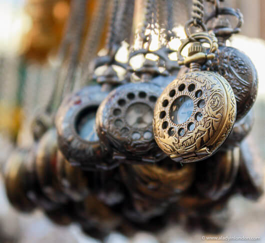 Necklaces at Portobello Market in Notting Hill