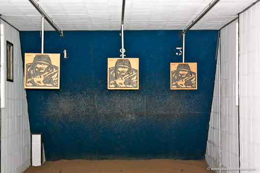 Target practice room at the Independence Palace museum in Ho Chi Minh City, Vietnam