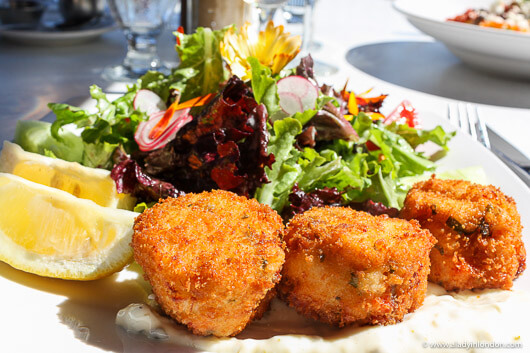 Lunch at Harbour House Hotel restaurant on Salt Spring Island