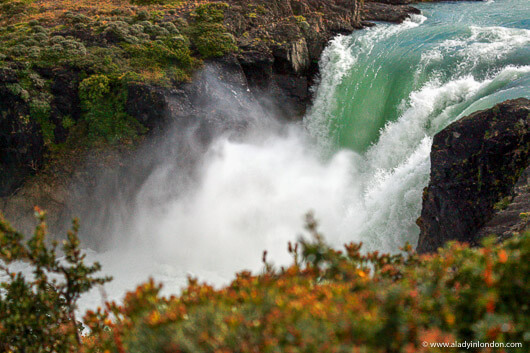 Salto Grande Waterfall in Torres del Paine in Patagonia, Chile