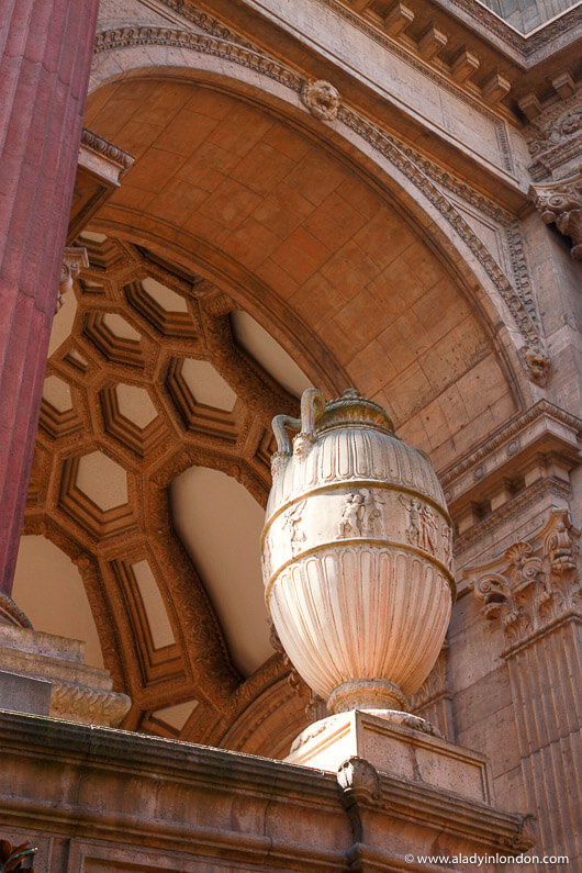Urn at the Palace of Fine Arts in San Francisco