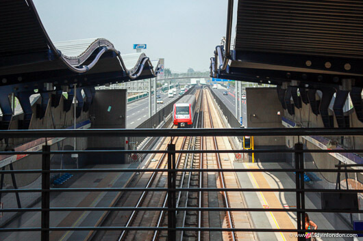 Metro station in Santiago, Chile