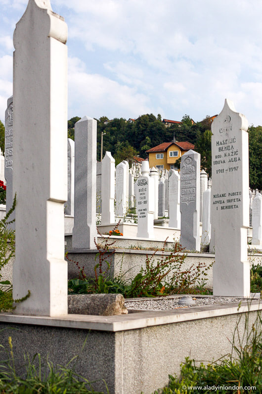 Cemetery in Sarajevo, Bosnia