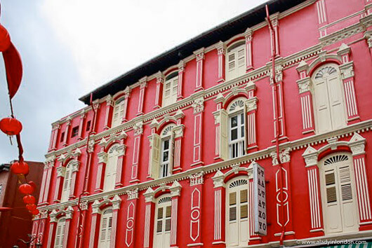 Red Building in Chinatown, Singapore