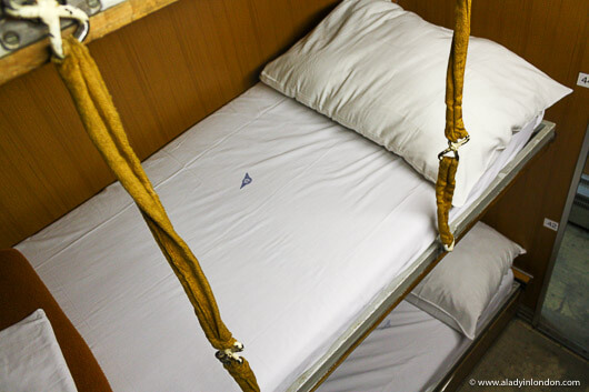 Couchettes on the night train from Sofia to Belgrade