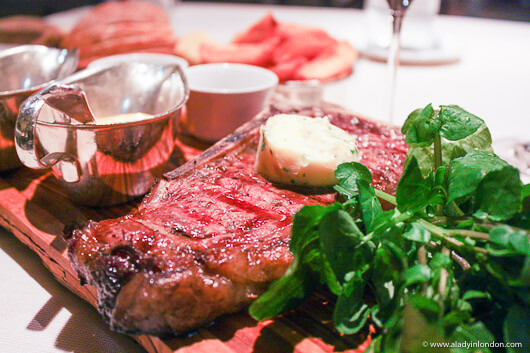 Steak at the Waldorf Astoria Syon Park