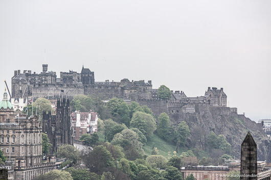 Edinburgh Castle view in Scotland