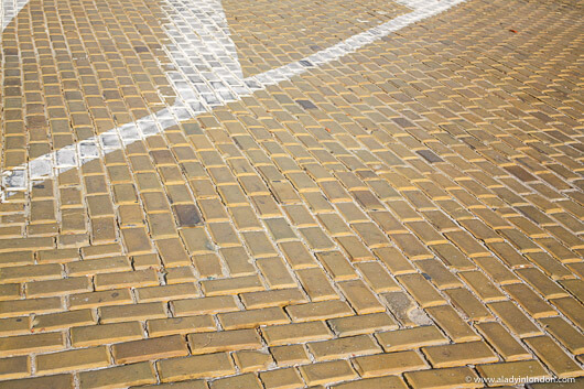 Yellow brick road in Sofia
