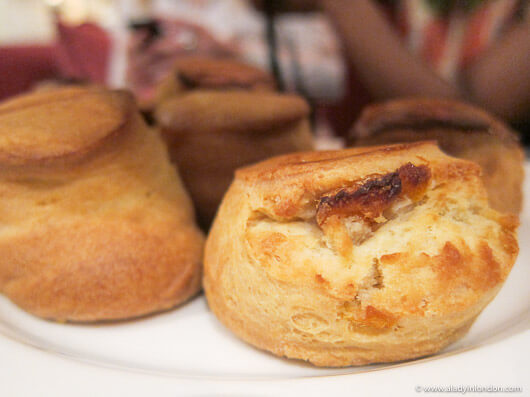Scones at afternoon tea at the Sofitel London St James