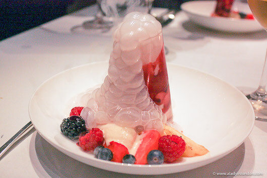 Dessert at Ametsa restaurant in London