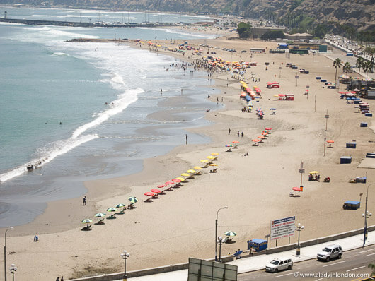 Beach in Lima, Peru