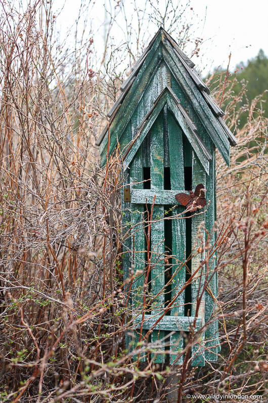 Bird house in Big Sky, Montana