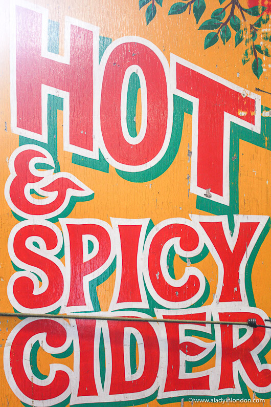 Cider Sign at Borough Market, London