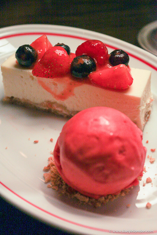 Cheesecake at MASH in Copenhagen
