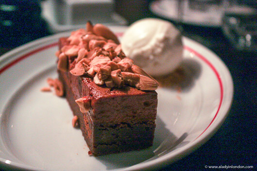Chocolate cake at MASH in Copenhagen