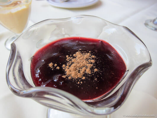 Dessert at Las Brujas de Cachiche restaurant in Lima, Peru