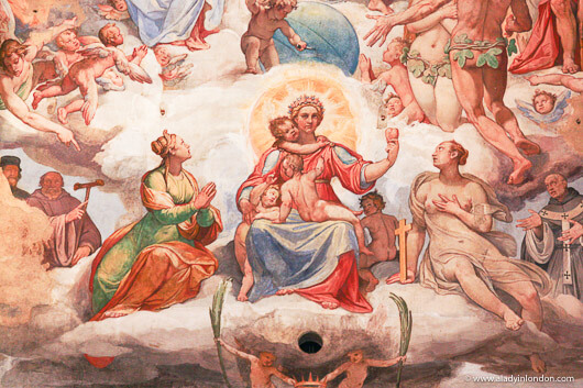 Ceiling of the Duomo in Florence, Italy
