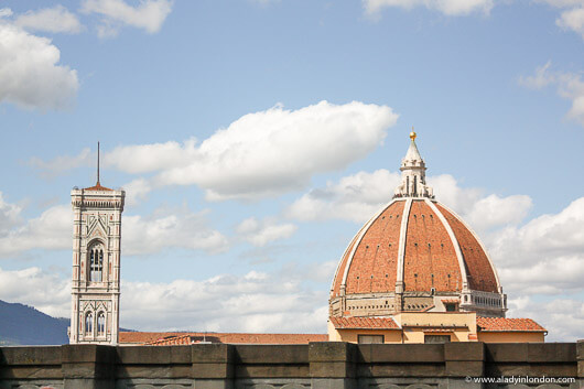 View of the Duomo from the Uffizi in Florence