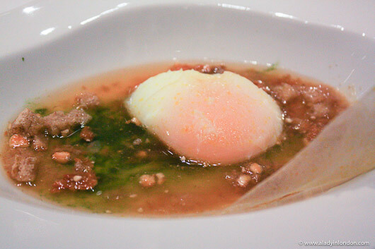 From Egg to Chicken at Ametsa Restaurant in London