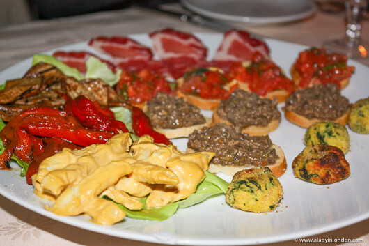 Dinner in Florence, Italy