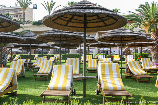 Beach Chairs at the Four Seasons Hotel in Cyprus