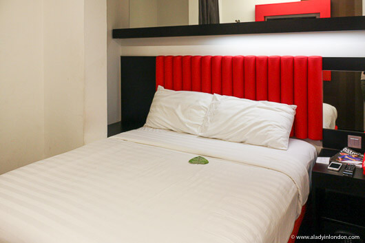 Room at the Tune Hotel in Kuala Lumpur, Malaysia