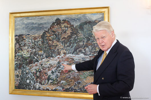 President of Iceland at his residence in Reykjavik