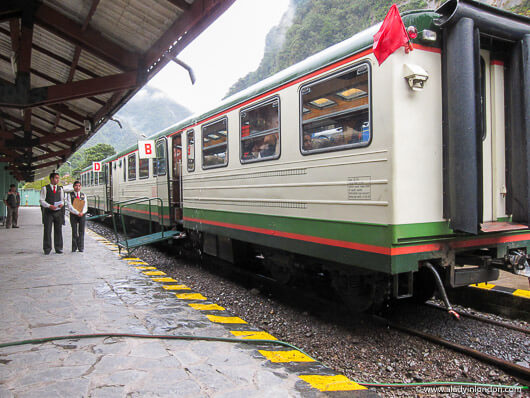 Inca Rail train in Machu Picchu