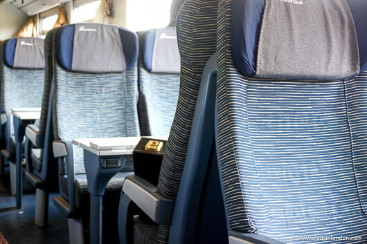 Train from Bologna to Ravenna in Emilia-Romagna, Italy