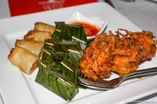 Food at Bijan Restaurant in Kuala Lumpur