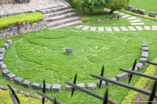Kusicancha Inca ruins in Cuzco, Peru