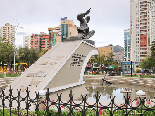Statue in a park in La Paz