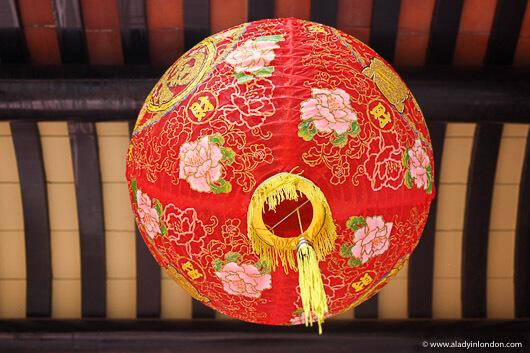 Lantern at a Temple in Malacca, Malaysia