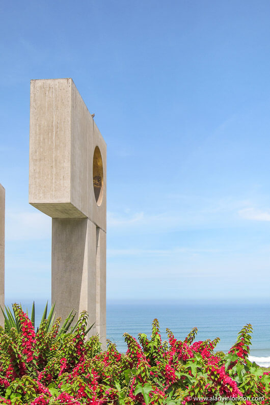 Sculpture in a waterfront park in Lima, Peru