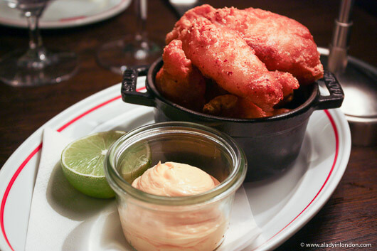 Fried Calamari at MASH restaurant in London