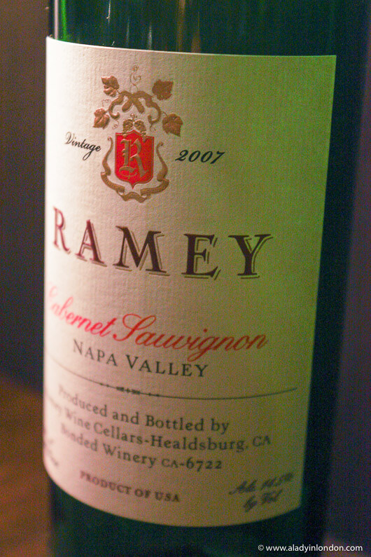 Ramey Cabernet Sauvignon Napa Valley 2007 wine