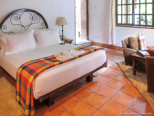 Room at the Inkaterra luxury hotel in Machu Picchu, Peru