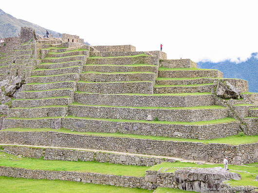 Terraces in Machu Picchu, Peru