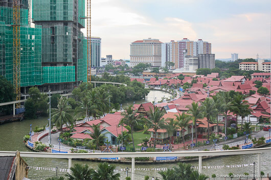 View of the Malacca River in Malaysia