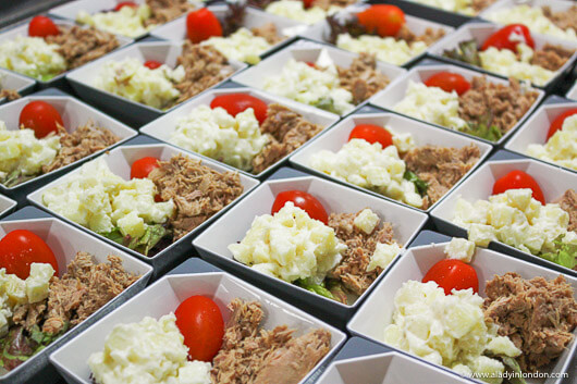 Food in the Malaysia Airlines Kitchen in Kuala Lumpur
