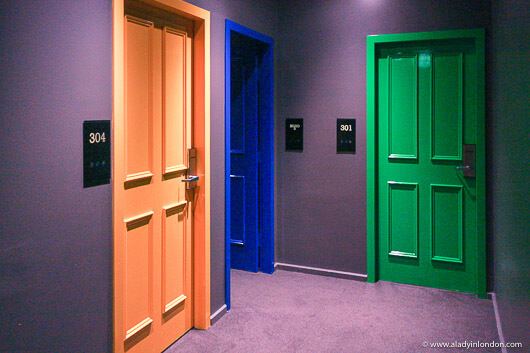 Hallway in the Ovolo Laneways Hotel in Melbourne, Australia