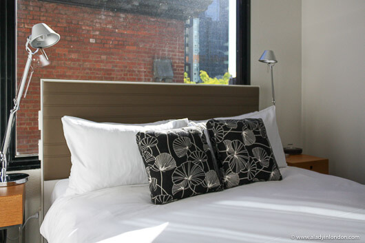 Room at the Ovolo Laneways Hotel in Melbourne, Australia